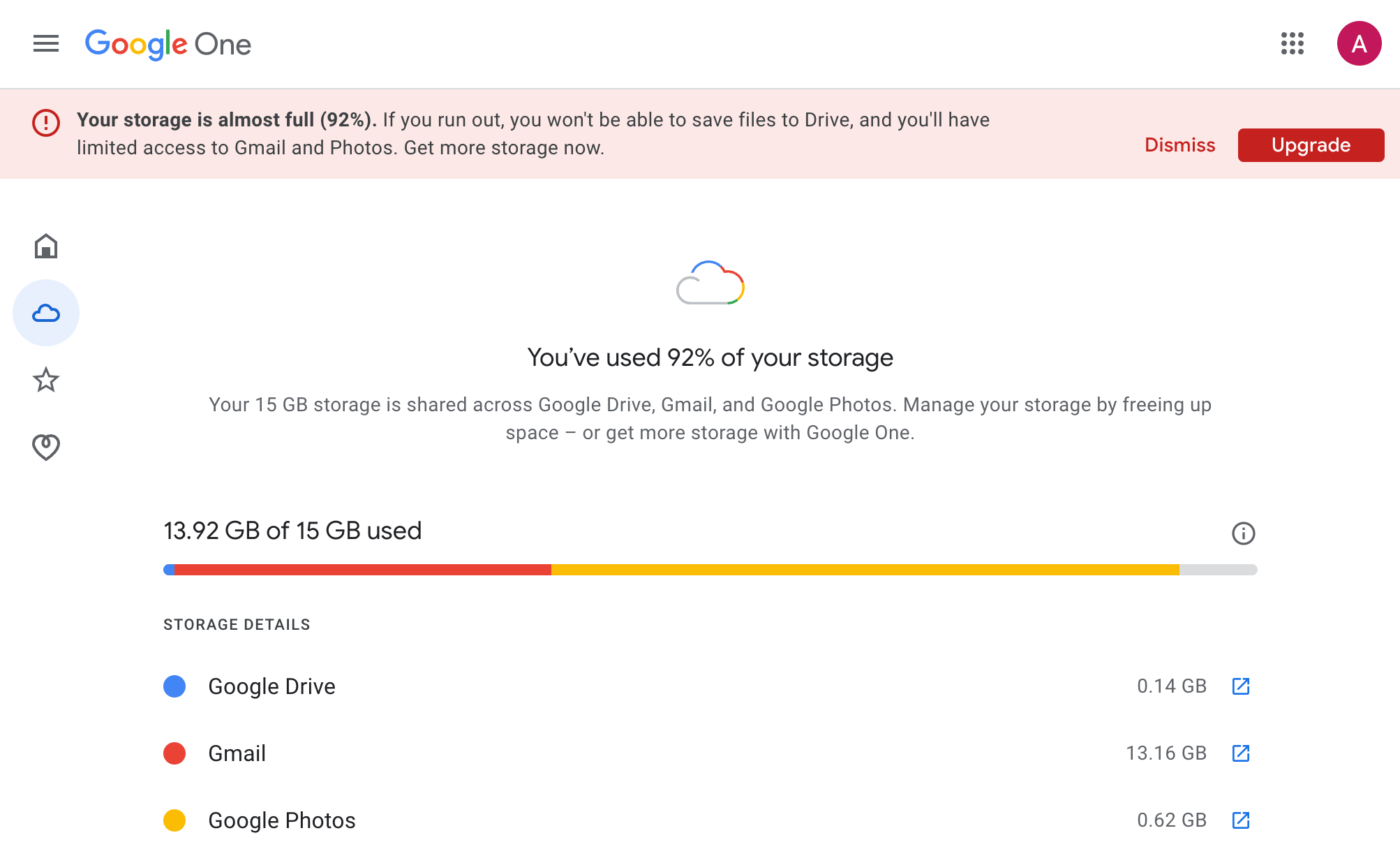 Google Drive Storage